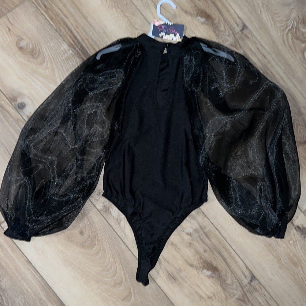 Sheer balloon sleeve bodysuit - Picture 7 of 7